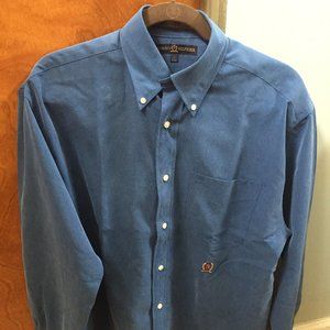 Tommy Hilfiger Blue Long-sleeve Button Up